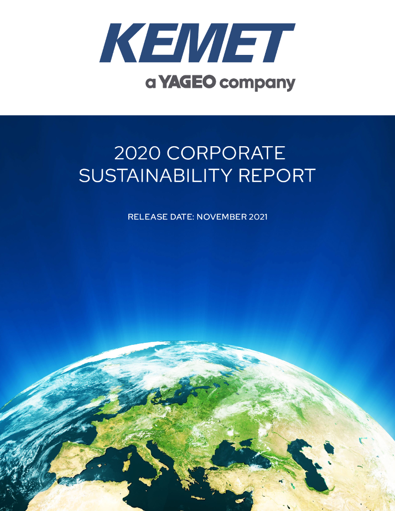 Kemet Corporation（KEM）2020年企业可持续报告（英文版）