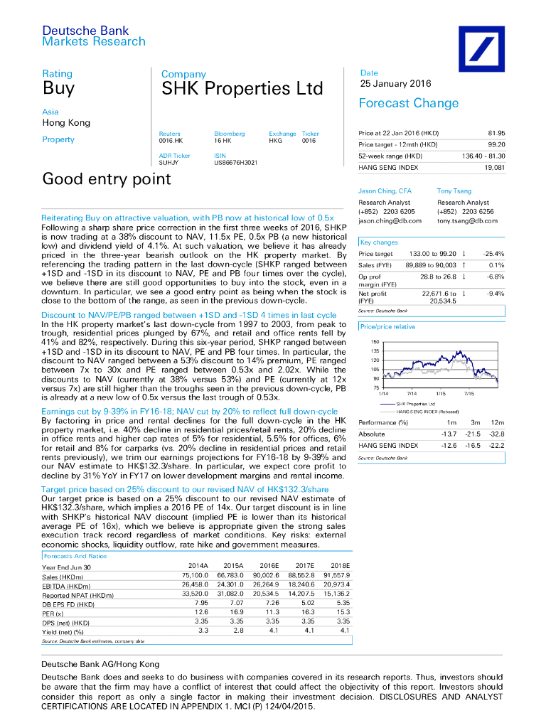 德意志银行：新鸿基地产（00016）港股公司研究报告-Goodentrypoint