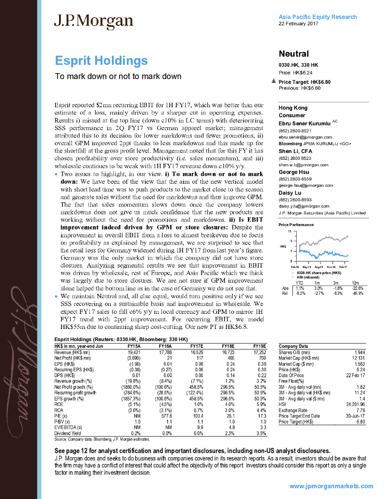 JP摩根资产管理公司亚洲：思捷环球（00330）港股公司研究报告-Tomarkdownornottomarkdown