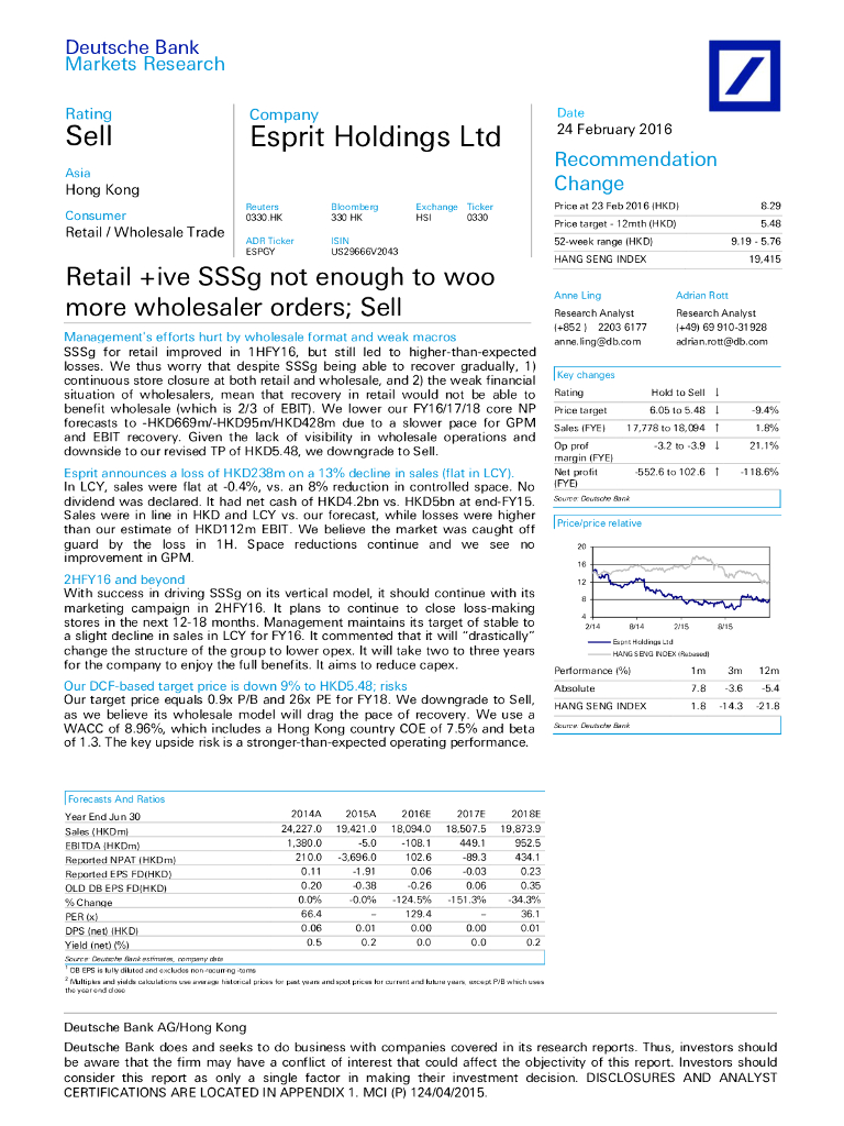 德意志银行：思捷环球（00330）港股公司研究报告-Retail+iveSSSgnotenoughtowoomorewholesalerorders;Sell