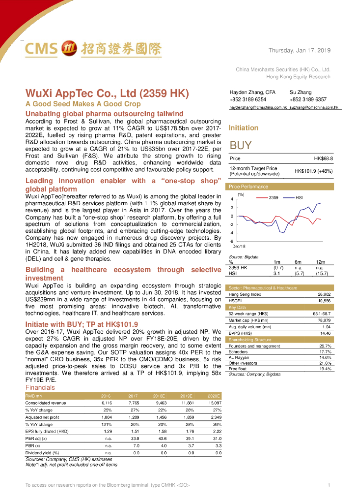 招商证券(香港)：药明康德（02359）港股公司研究报告-AGoodSeedMakesAGoodCrop