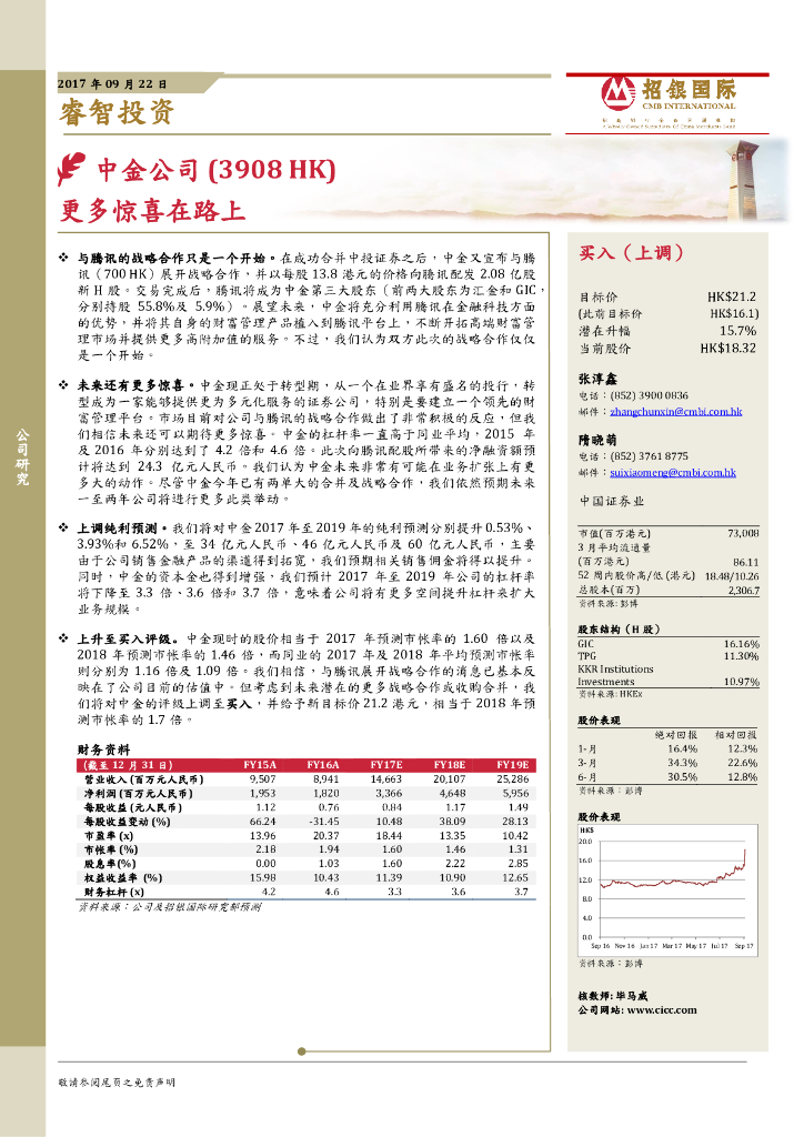 招银国际：中金公司（03908）港股公司研究报告-更多惊喜在路上
