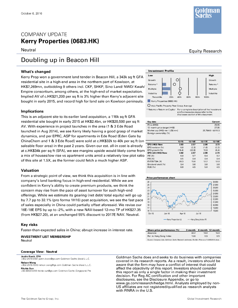 高盛：嘉里建设（00683）港股公司研究报告-DoublingupinBeaconHill