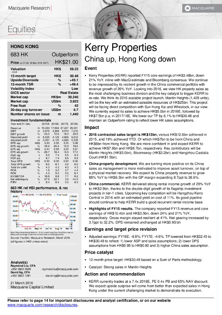 麦格理资本：嘉里建设（00683）港股公司研究报告-Chinaup,HongKongdown