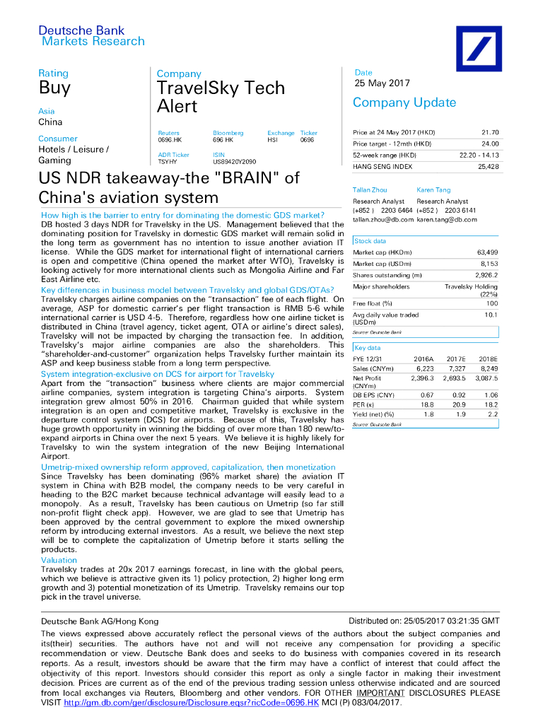 德意志银行：中国民航信息网络（00696）港股公司研究报告-USNDRtakeaway-the
