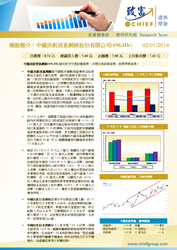 致富证券：中国民航信息网络（00696）港股公司研究报告-港股推介