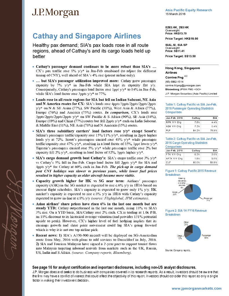 JP摩根资产管理公司亚洲：国泰航空（00293）港股公司研究报告-Healthypaxdemand;SIA'spaxloadsroseinallrouteregions,aheadofCathay'