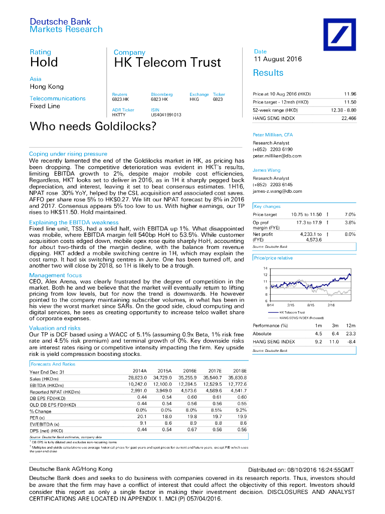 德意志银行：香港电讯-SS（06823）港股公司研究报告-WhoneedsGoldilocks？
