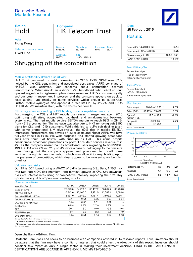 德意志银行：香港电讯-SS（06823）港股公司研究报告-Shruggingoffthecompetition