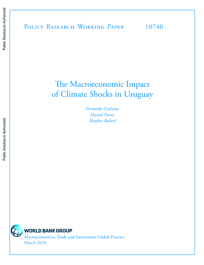 世界银行：乌拉圭气候冲击的宏观经济影响（英文版）