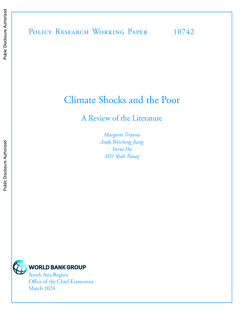 世界银行：气候冲击与穷人：文献综述（英文版）
