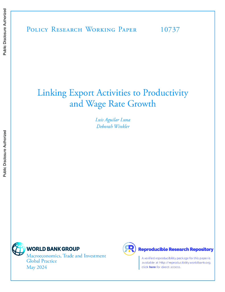 世界银行：将出口活动与生产率和工资率增长联系起来（英文版）