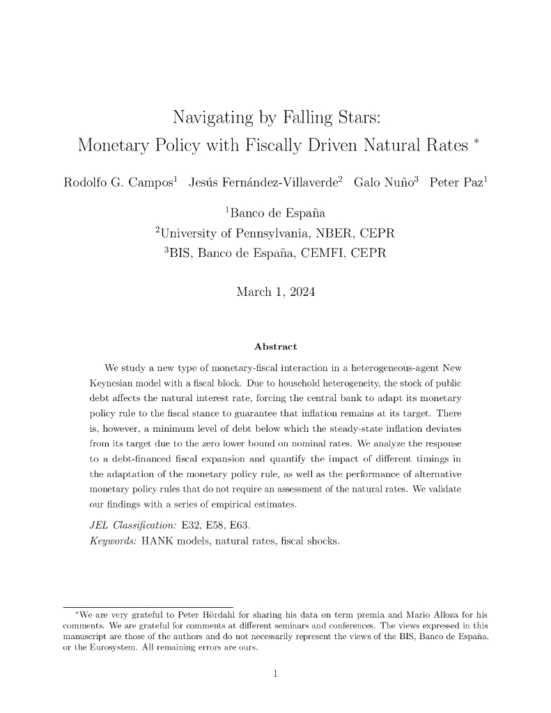 国际清算银行：星光熠熠：以财政驱动的自然利率的货币政策（英文版）