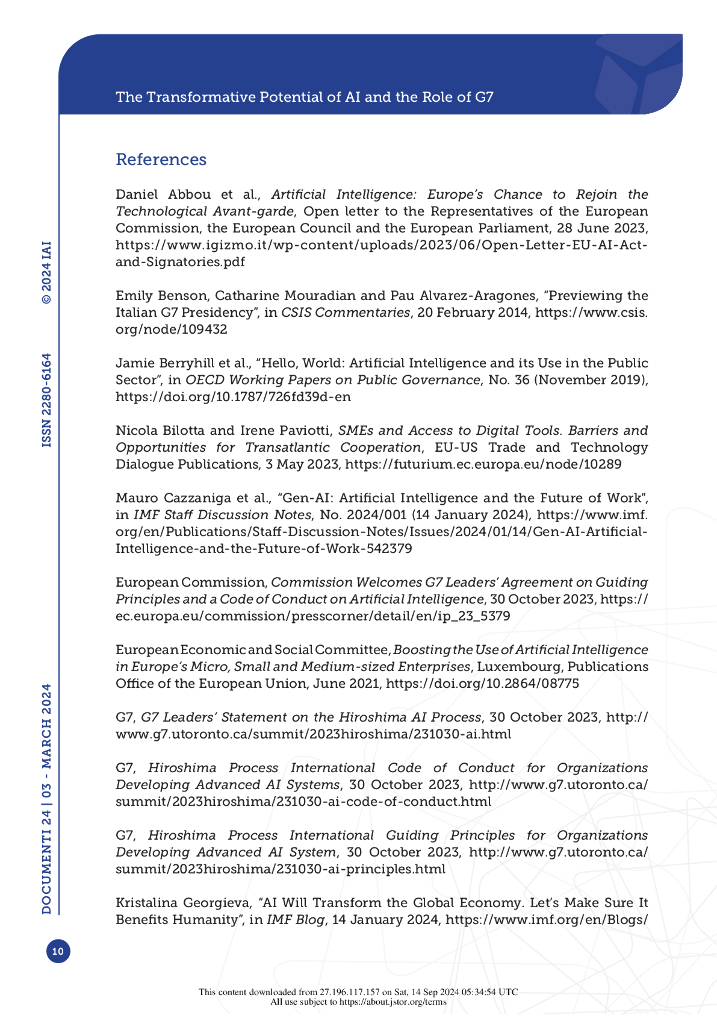 国际事务研究院：2024年人工智能的变革潜力与七国集团的作用吧报告（英文版）_第10页