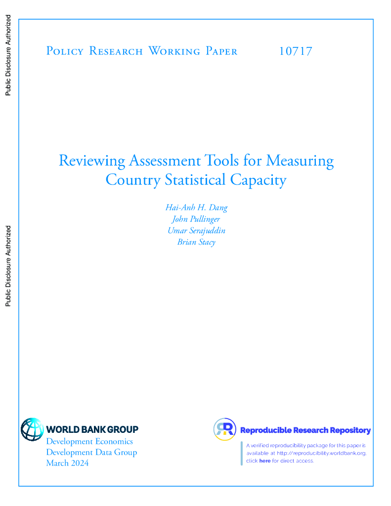 世界银行：审查衡量国家统计能力的评估工具（英文版）
