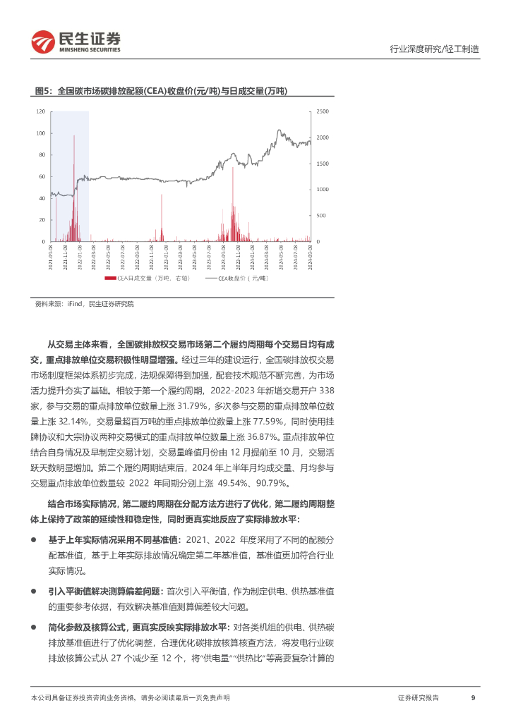 民生证券：”碳中和“深度报告：第三履约周期渐进，碳市场看点几何？_第9页