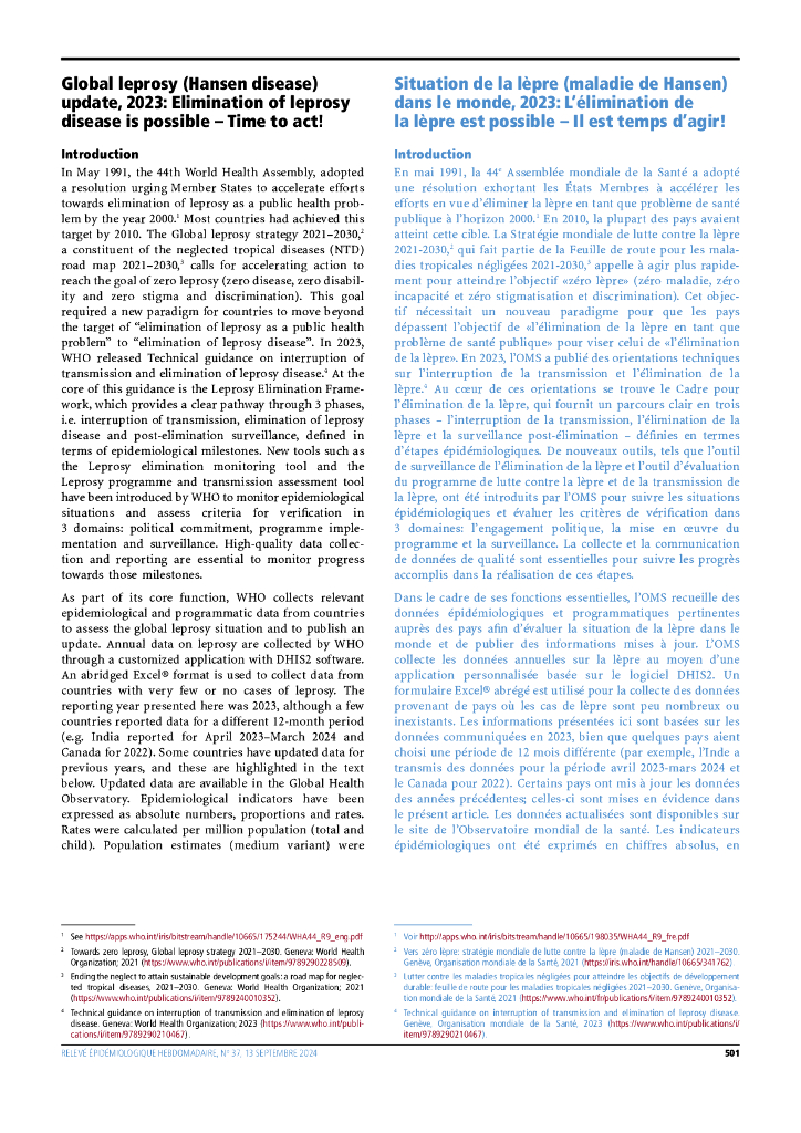 2023年全球麻风病（汉森病）最新动态：消除麻风病是可能的——是时候采取行动了！（英文版）