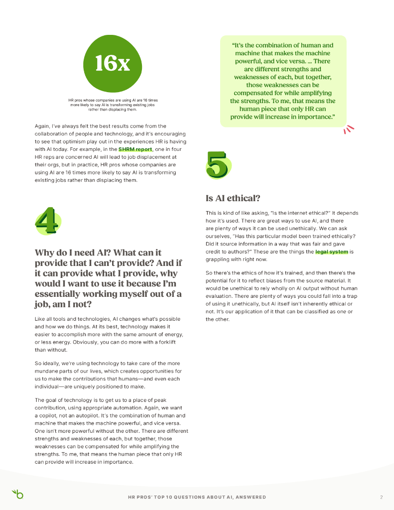 BambooHR：2024年AI相关问题解答：人力资源专家的十大疑问报告（英文版）_第5页