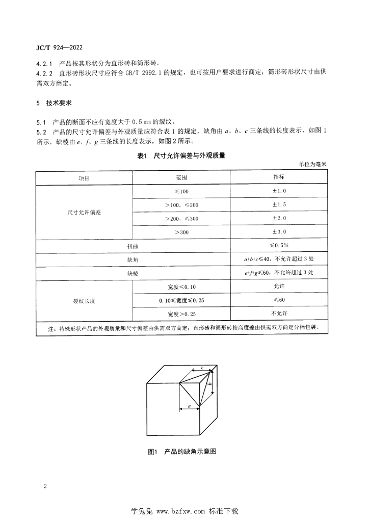 JC/T 924-2022 标准预览