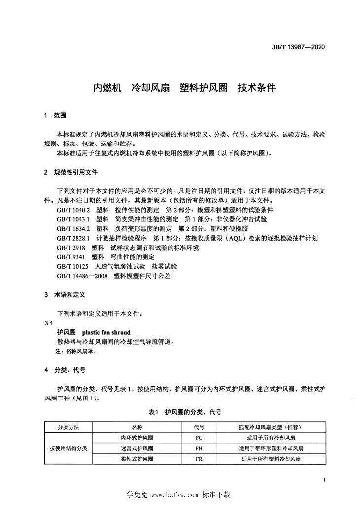JB/T 13987-2020 标准预览