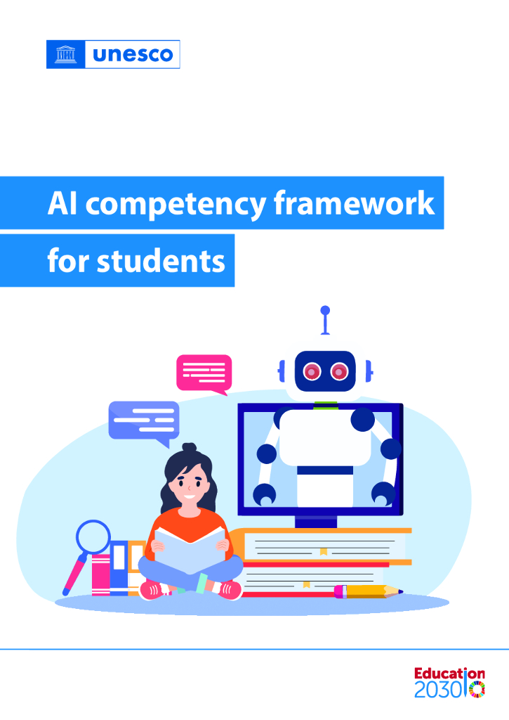 联合国科教文组织：2024面向学生的<em>人工智能</em>能力框架（英文版） 海报