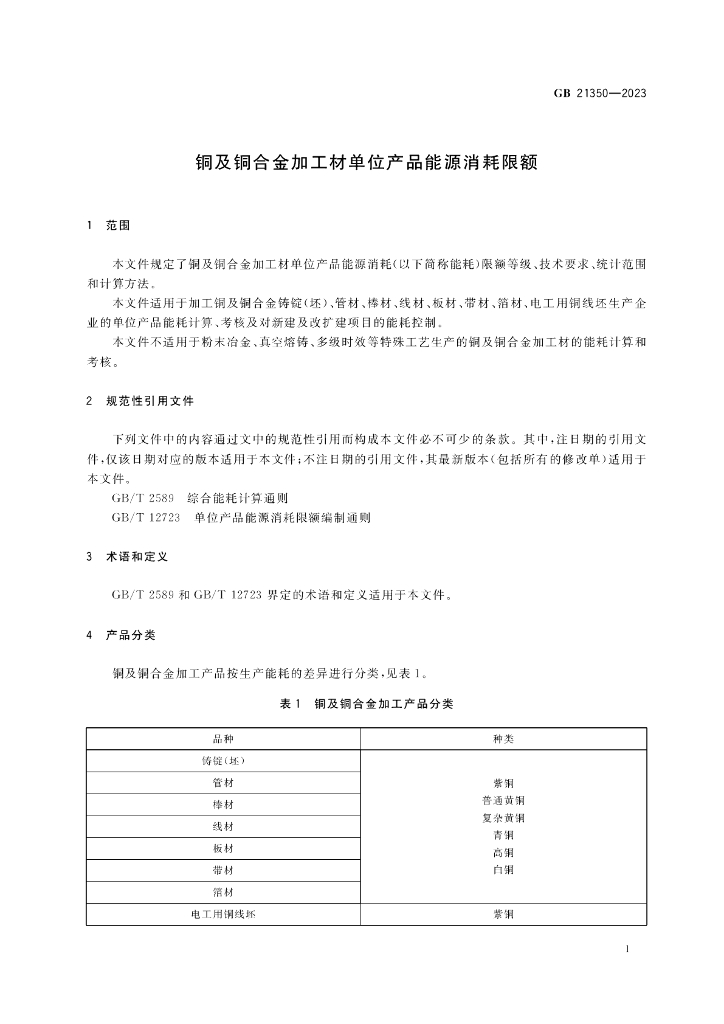 GB 21350-2023 标准预览