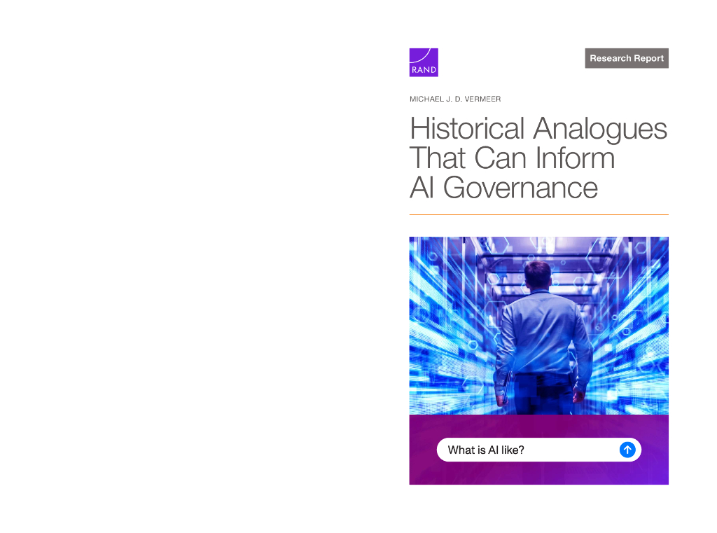 Rand兰德：2024年可为<em>人工智能</em>治理提供借鉴的历史事件报告（英文版） 海报