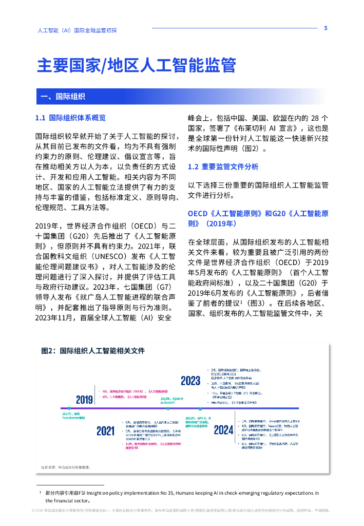 毕马威：2024年人工智能（AI）国际金融监管初探报告_第6页