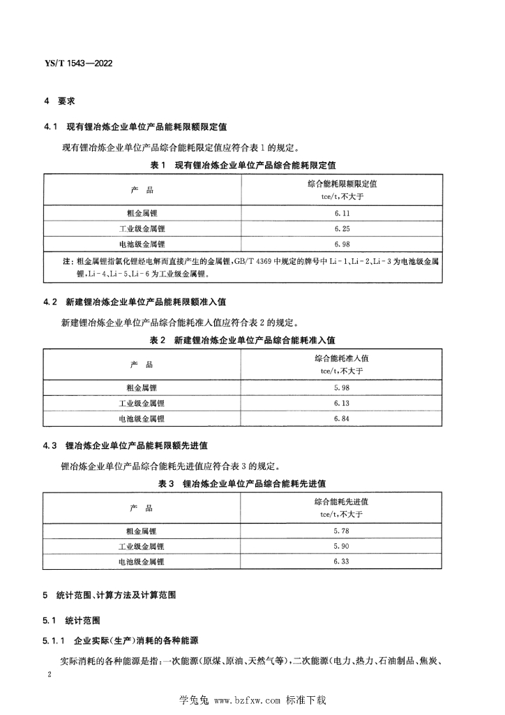 YS/T 1543-2022 标准预览
