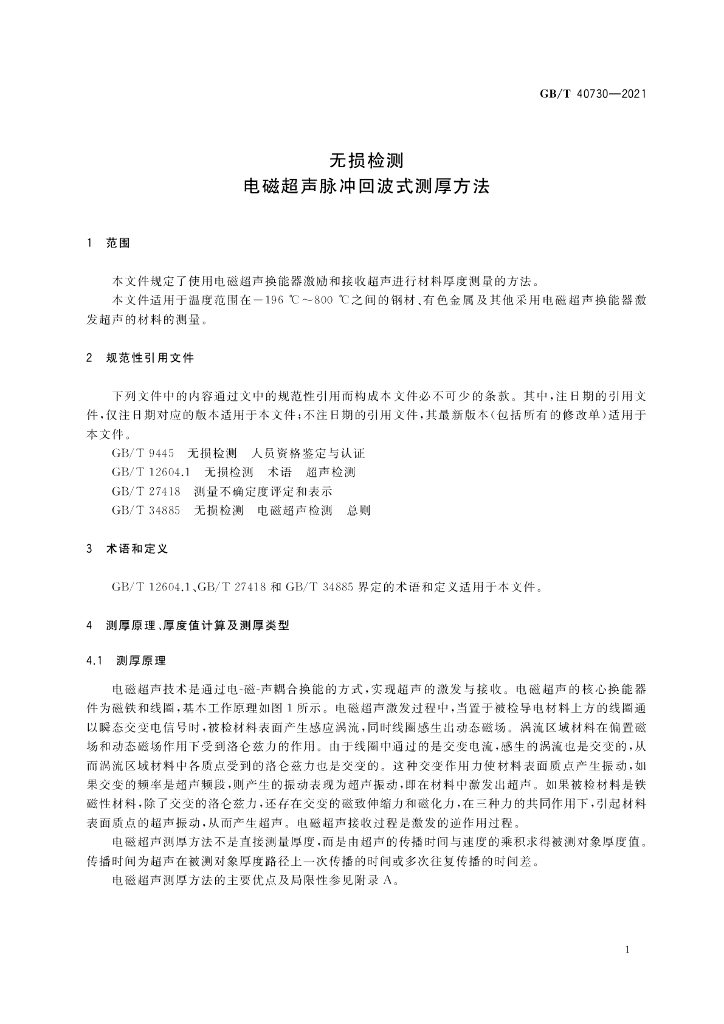 GB/T 40730-2021 标准预览