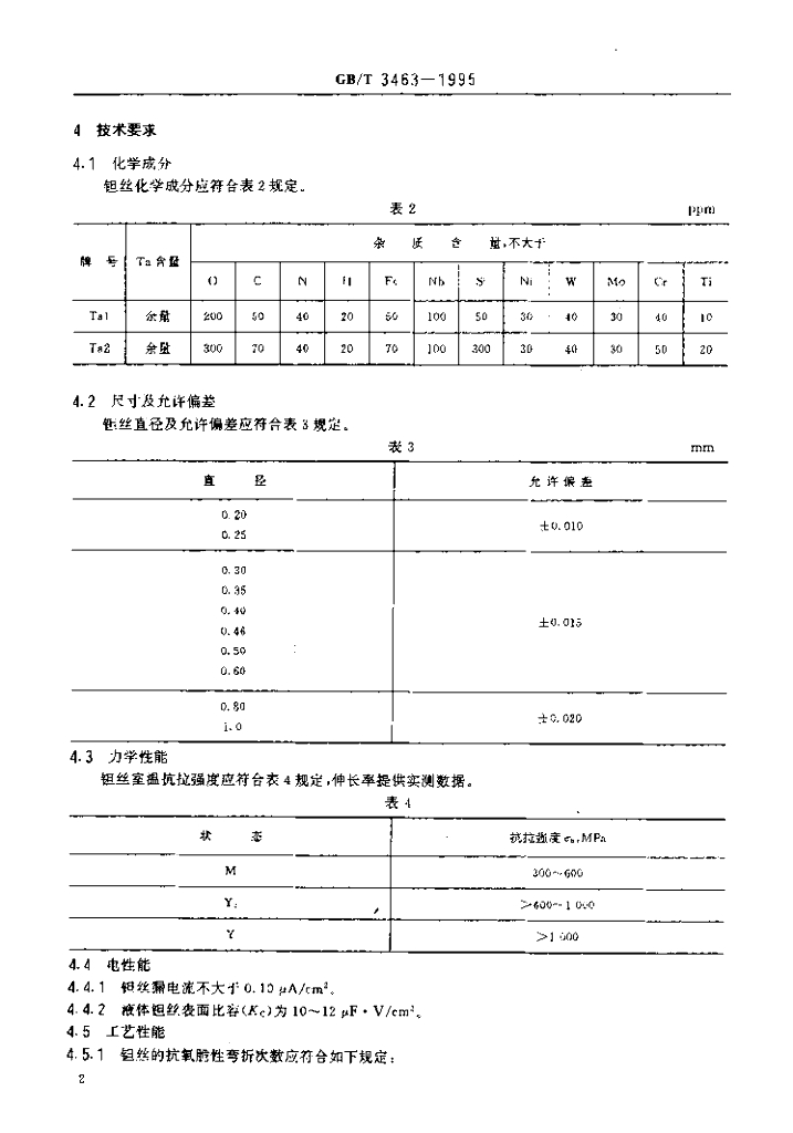 GB/T 3463-1995 标准预览
