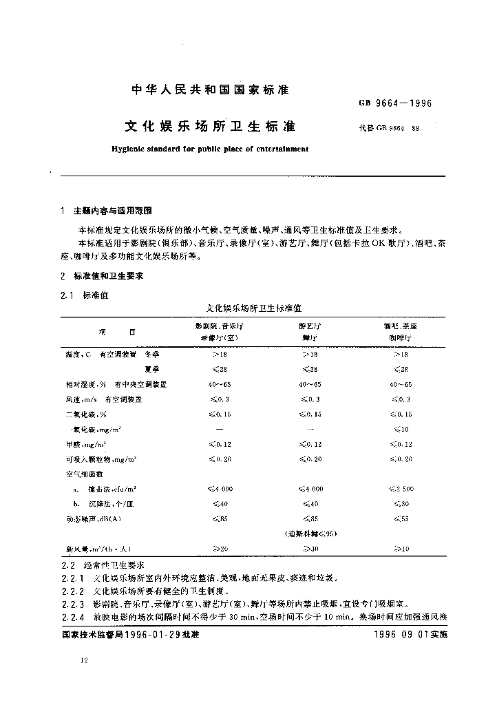 GB 9664-1996 标准预览