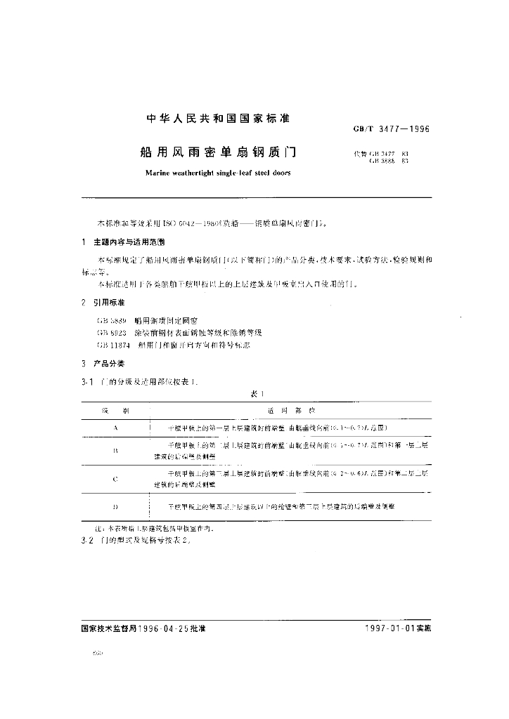 GB/T 3477-1996 标准预览