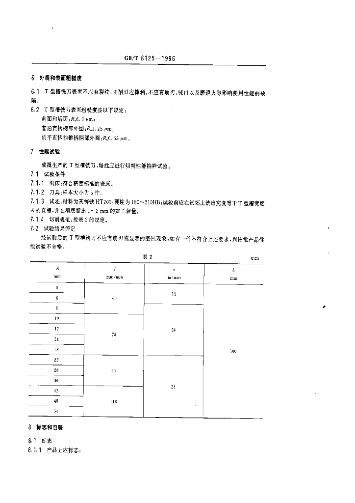 GB/T 6125-1996 标准预览