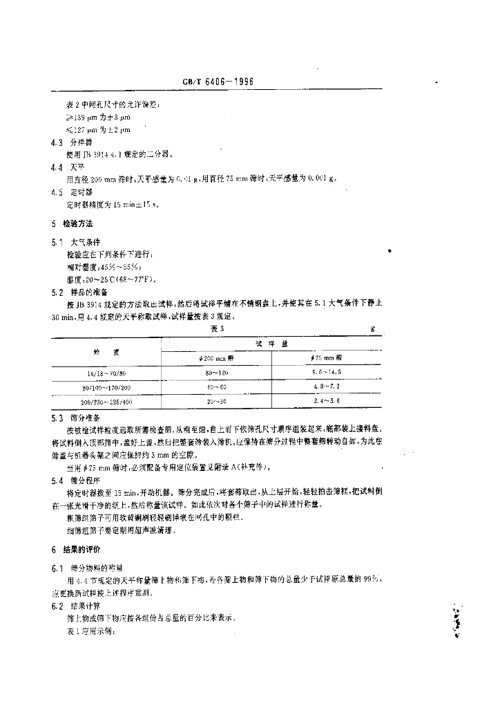 GB/T 6406-1996 标准预览