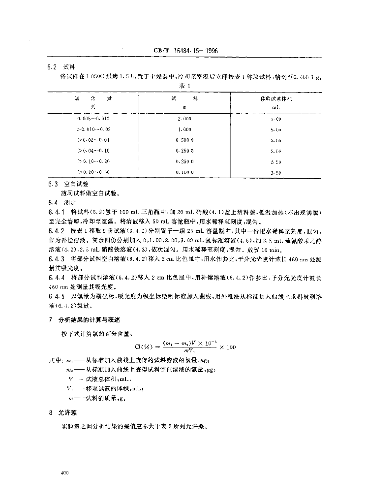 GB/T 16484.15-1996 标准预览