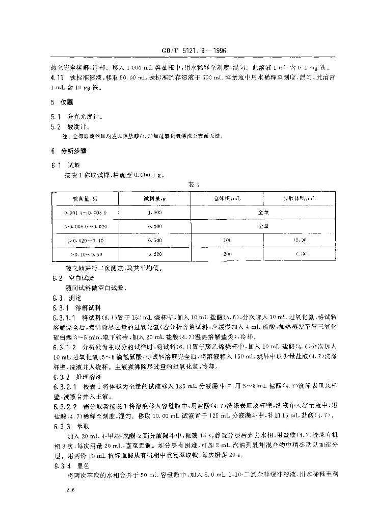 GB/T 5121.9-1996 标准预览