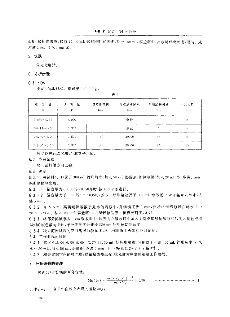 GB/T 5121.14-1996 标准预览