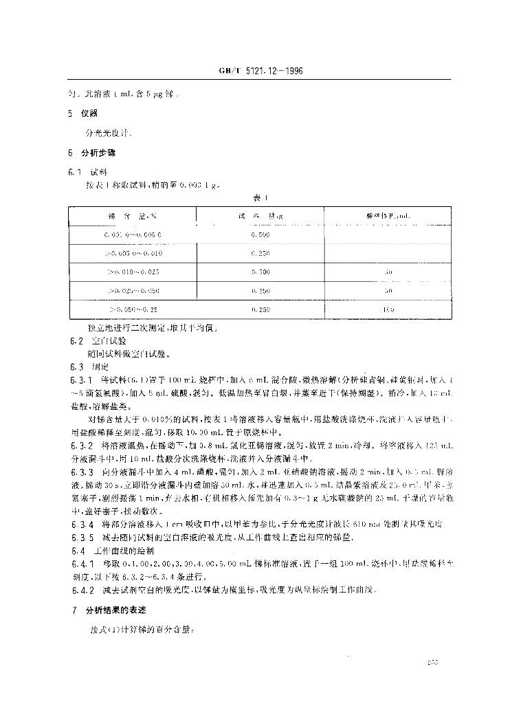 GB/T 5121.12-1996 标准预览