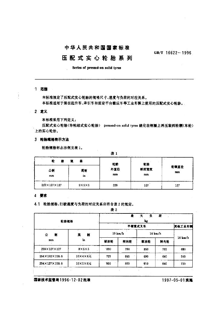 GB/T 16622-1996 标准预览