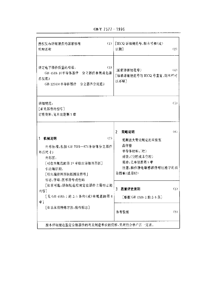 GB/T 7577-1996 标准预览