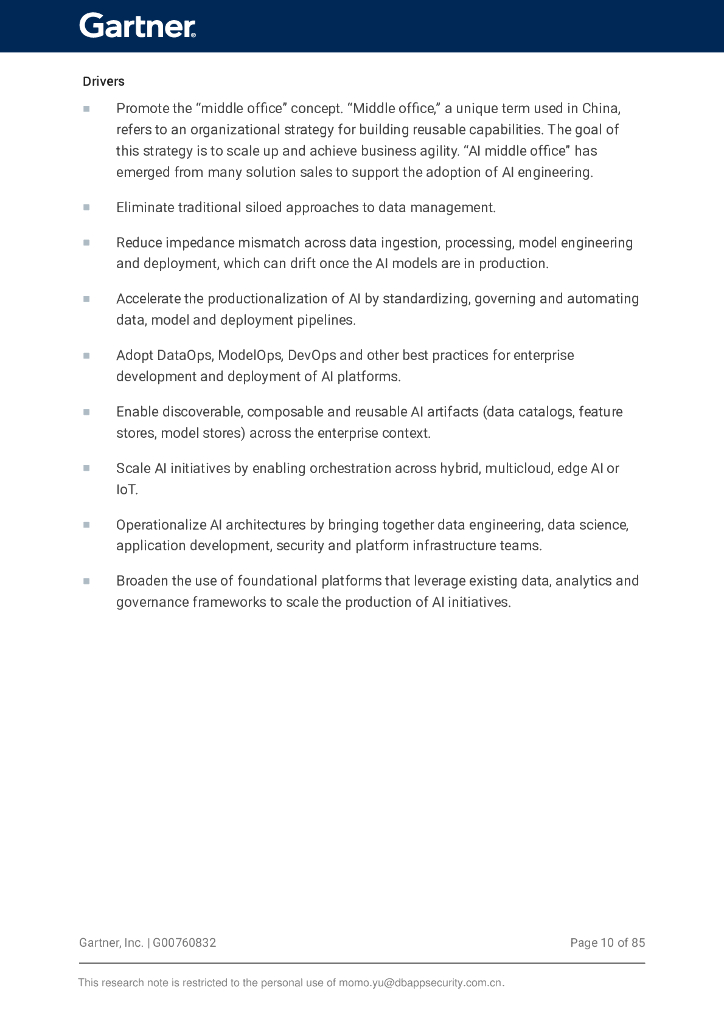Gartner：2023年中国数据、分析和人工智能的炒作周期报告（英文版）_第10页