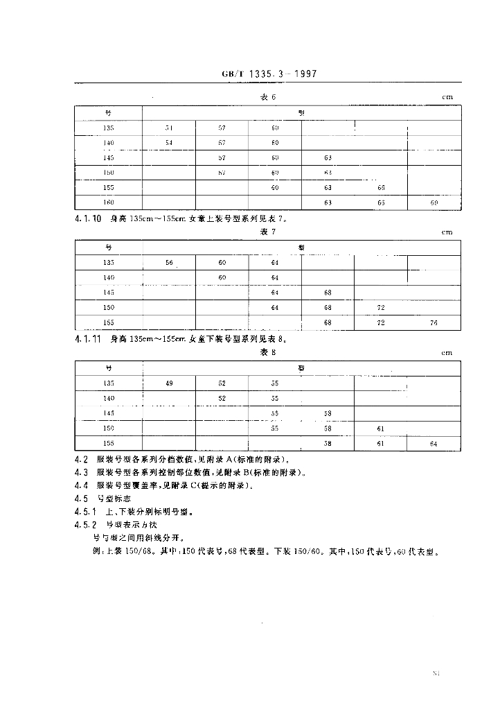 GB/T 1335.3-1997 标准预览