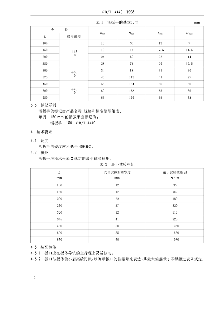 GB/T 4440-1998 标准预览