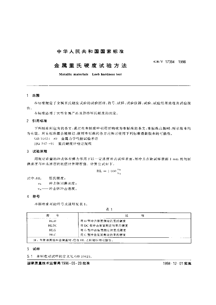 GB/T 17394-1998 标准预览