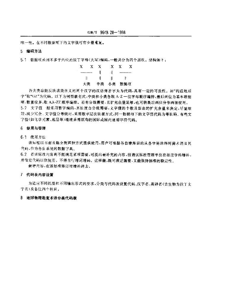 GB/T 9649.28-1998 标准预览