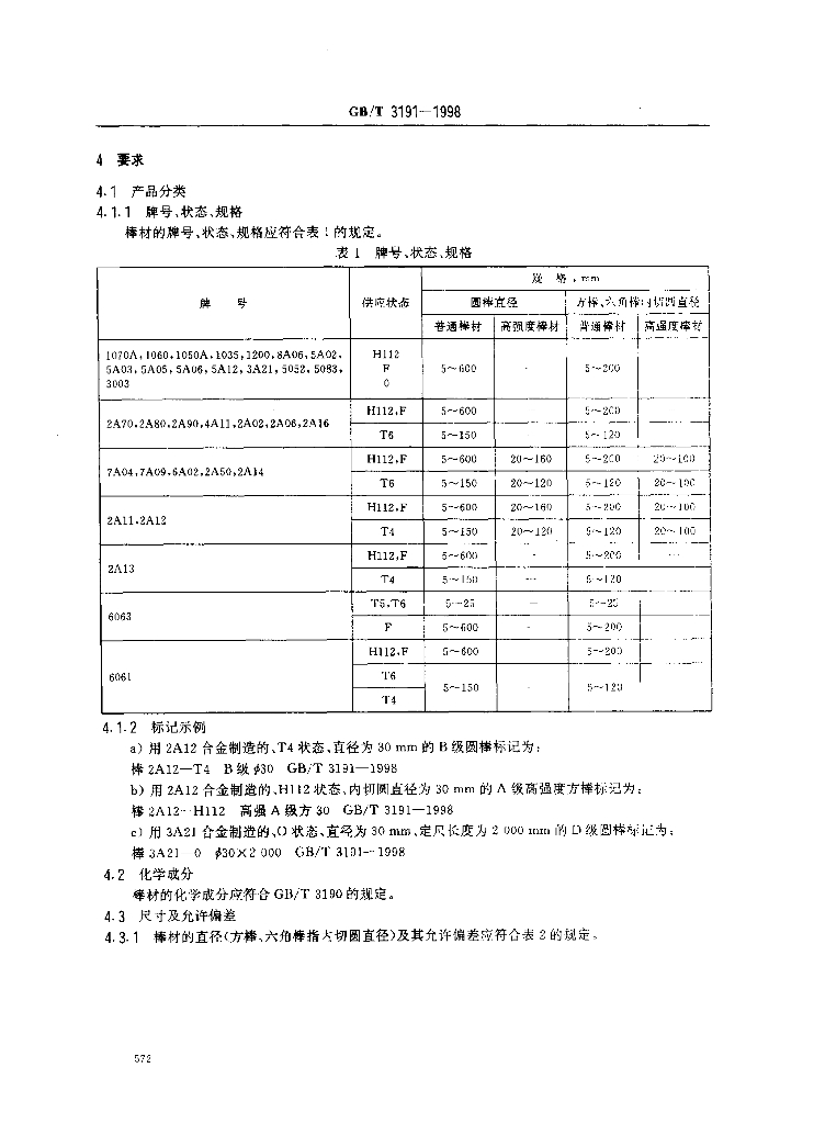 GB/T 3191-1998 标准预览