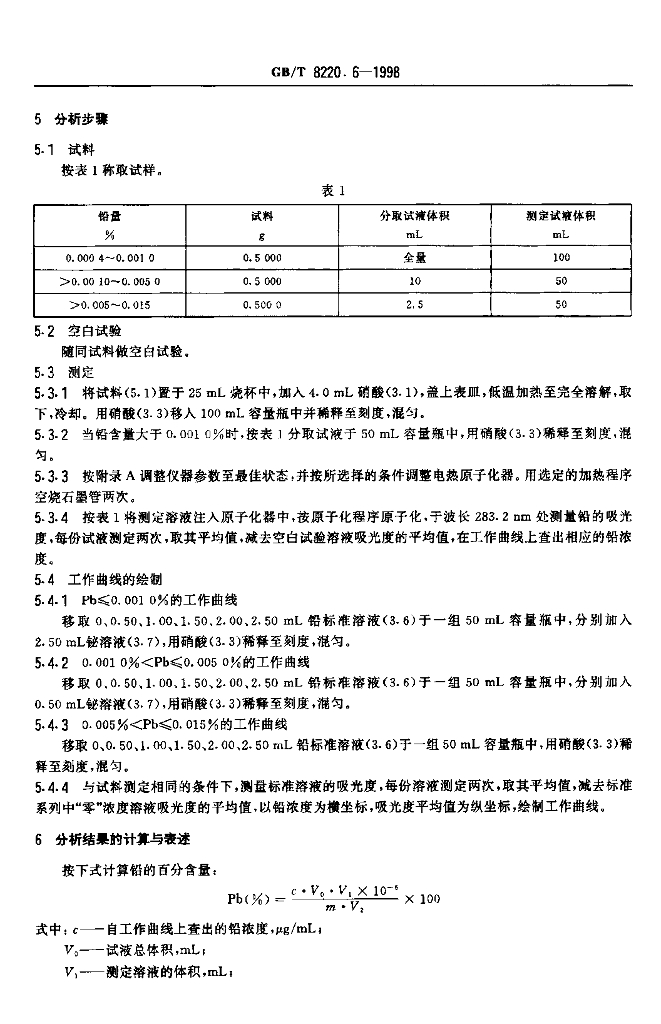 GB/T 8220.6-1998 标准预览