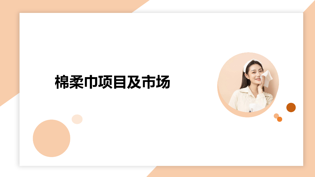 棉柔项目运作及市场