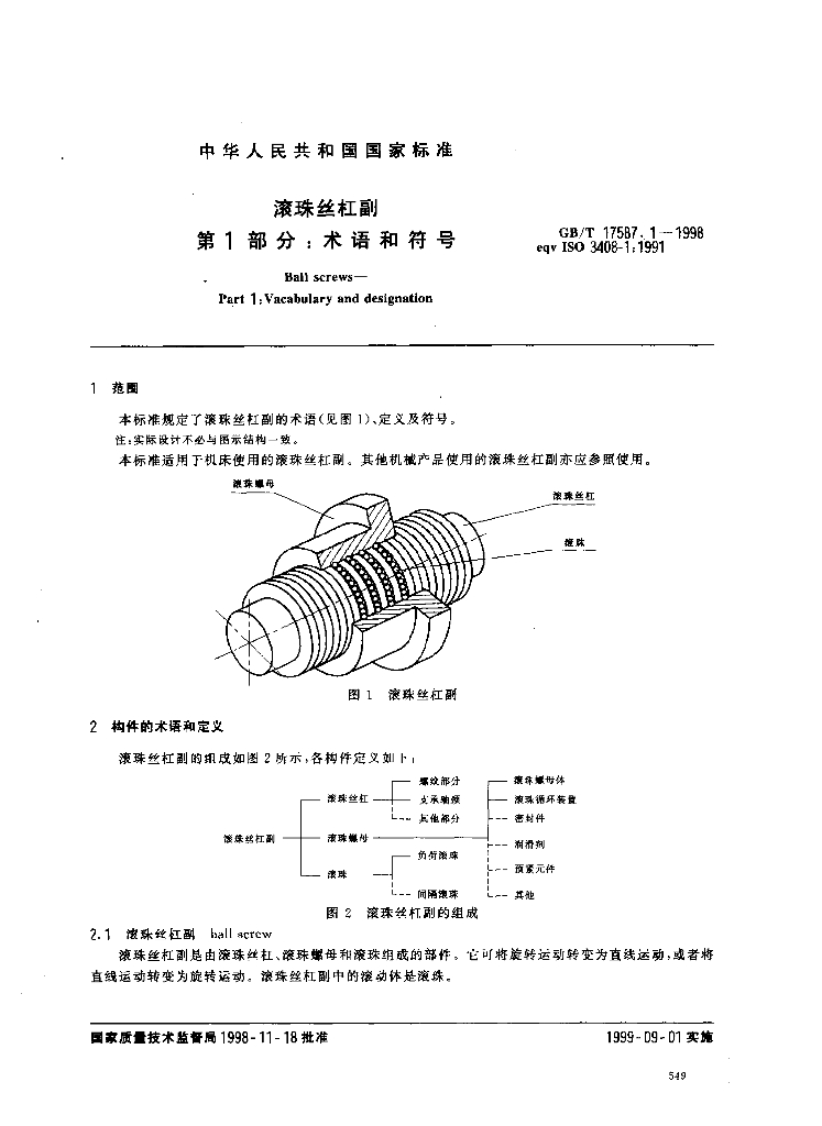 GB/T 17587.1-1998 标准预览